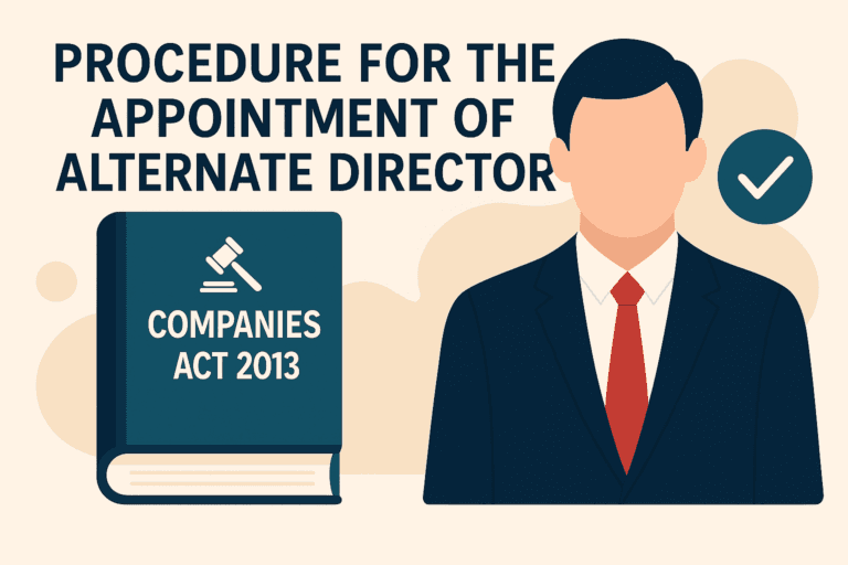 Procedure for the Appointment of Alternate Director 
